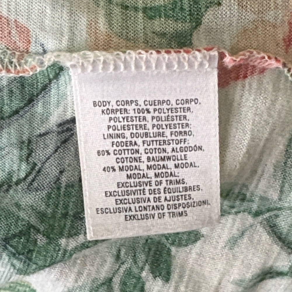NEW Anthropologie Meadow Rue Floral Chiffon Jersey Knit Overlap Back Tank Top  M - Picture 12 of 15